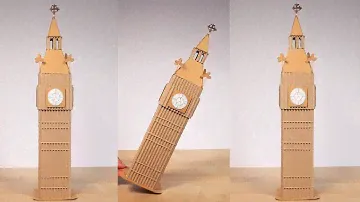 How To Make Big Ben Clock Tower | Homemade Crafts Out Of Cardboard
