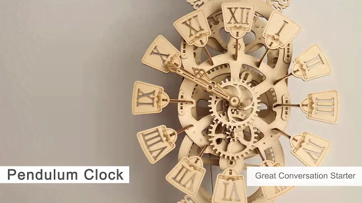 Часы Wood Trick Деревянный 3D пазл (механический деревянный конструктор)