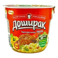 КАРТОФЕЛЬНОЕ ПЮРЕ БИГ БОН ПО-ДОМАШНЕМУ С КУСОЧКАМИ ТУШЕНОЙ ГОВЯДИНЫ И СОУСОМ 110 Г ЧАШКА