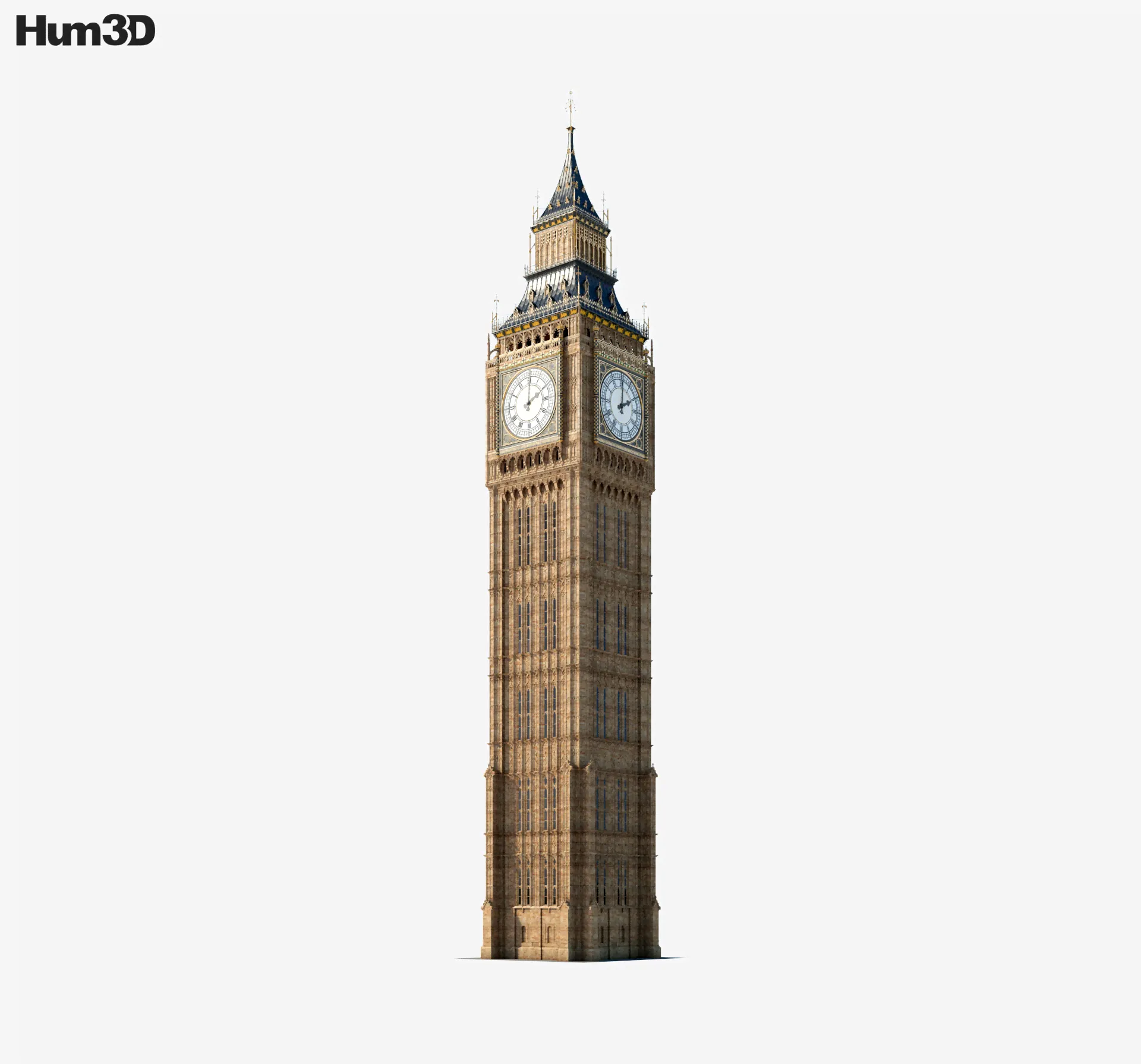 Биг-Бен 3D модель-0