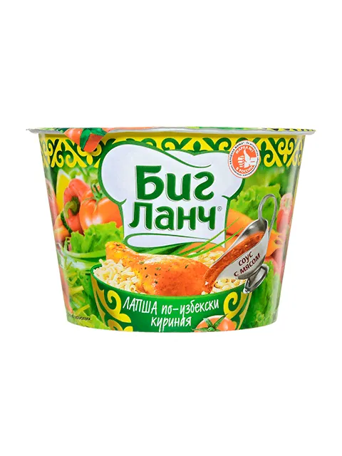 Лапша "Биг Ланч" 90г. куриная по-узбекски-0