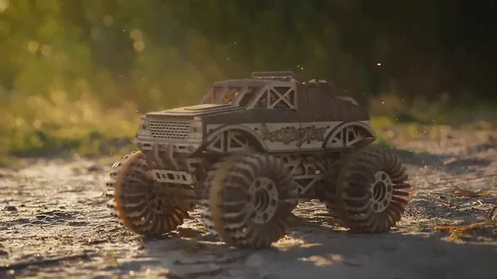 Monster Truck от Wood Trick - Деревянный 3D пазл, конструктор, сборная модель