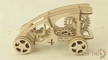 Багги Wood Trick Деревянный 3D пазл (механический деревянный конструктор)